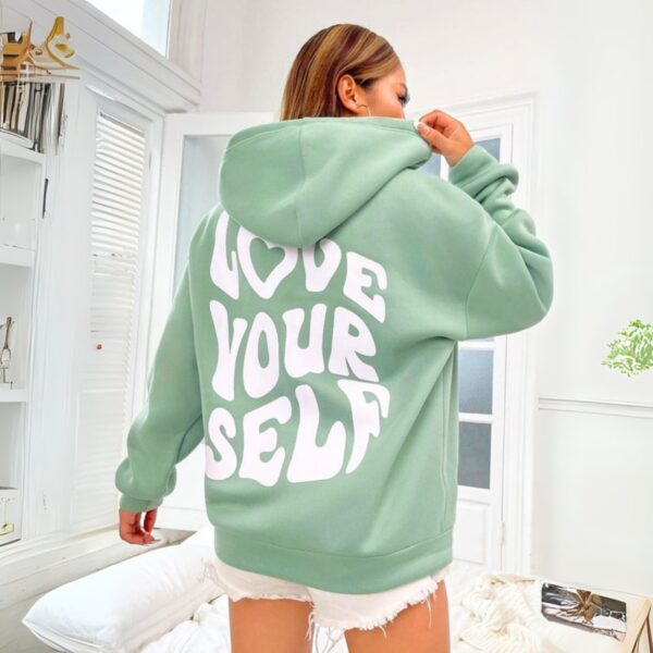 Love Yourself Mint Green Hoodie