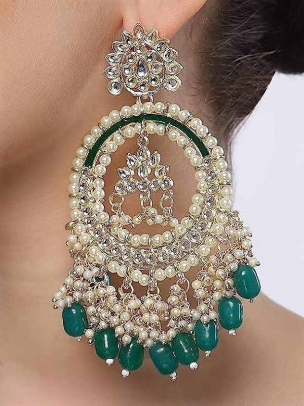 GREEN Cubic Zirconia Alloy Plug Earring - Image 2